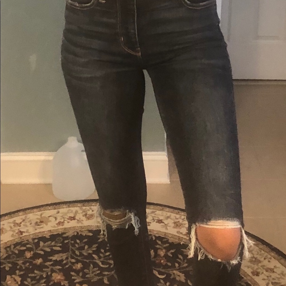 american eagle next level stretch dark wash  jeans